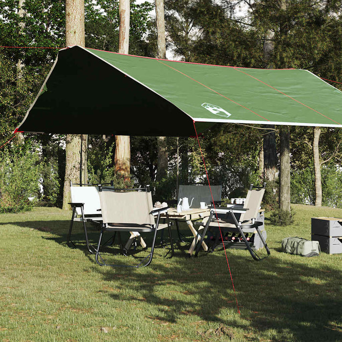 Camping Tarp Green 420x440 cm Waterproof