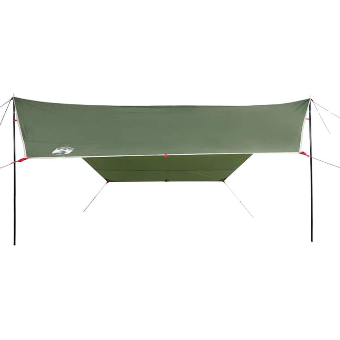 Camping Tarp Green 430x380x210 cm Waterproof