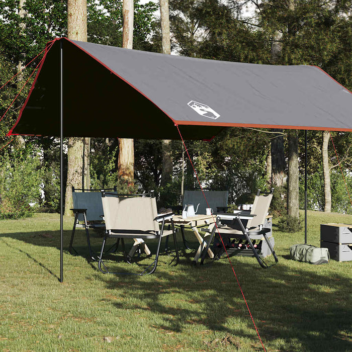 Camping Tarp Orange 430x380x210 cm Waterproof