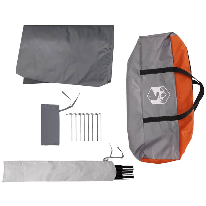 Camping Tarp Orange 430x380x210 cm Waterproof