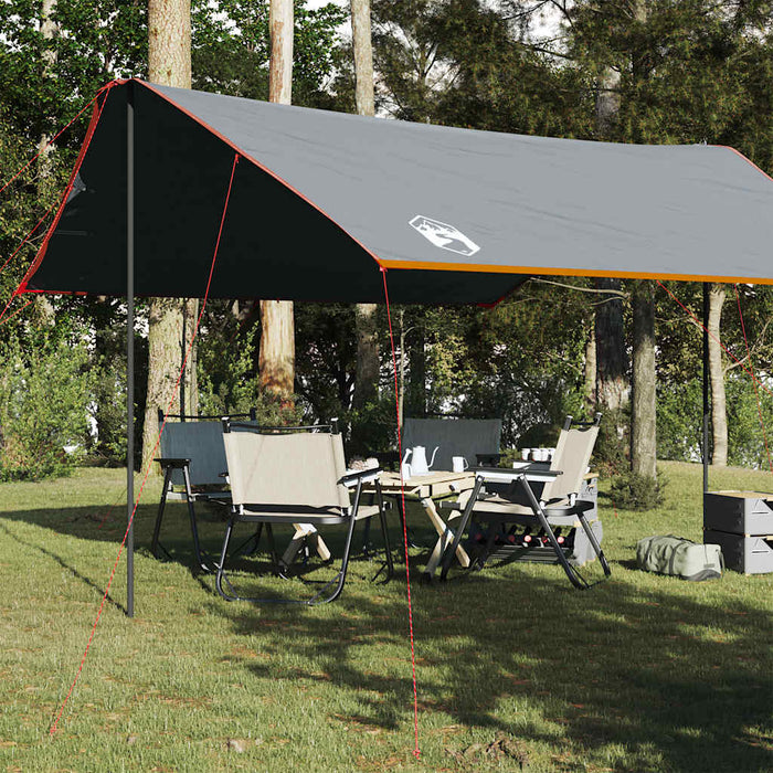 Camping Tarp Orange 460x305x210 cm Waterproof