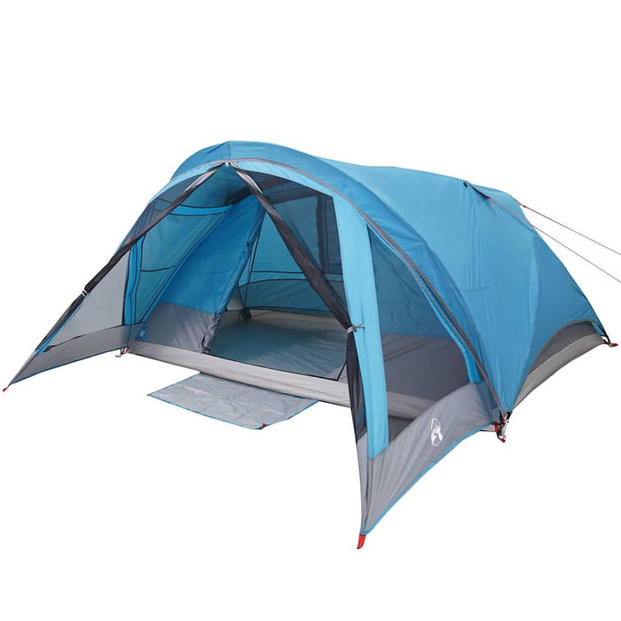 Camping Tent Cabin 4-Person Blue Waterproof