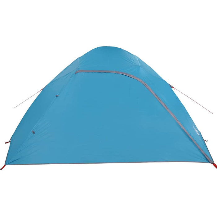 Camping Tent Dome 4-Person Blue Waterproof