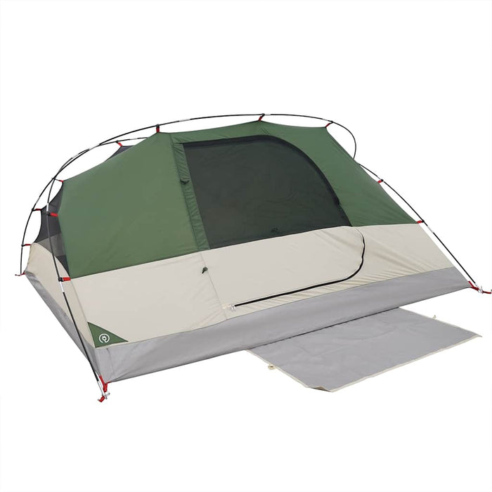 Camping Tent Dome 4-Person Green Waterproof