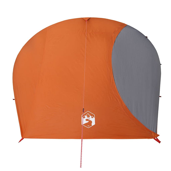 Camping Tent Dome 4-Person Orange Waterproof