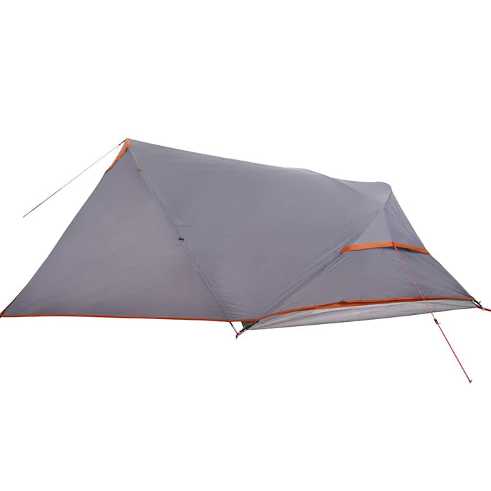 Camping Tent Dome 4-Person Orange Waterproof