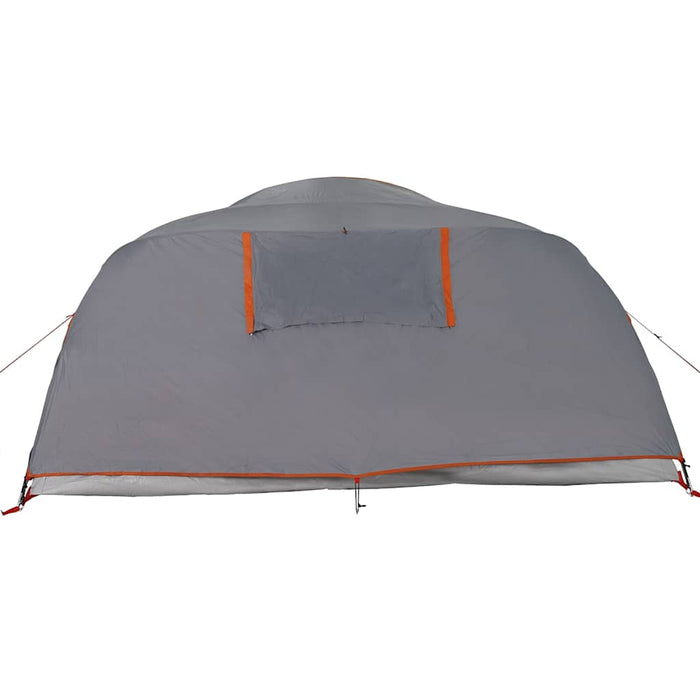 Camping Tent Dome 4-Person Orange Waterproof