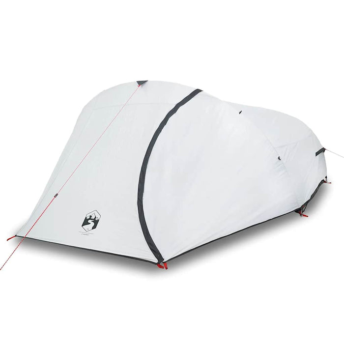 Camping Tent Dome 4-Person White Blackout Fabric Waterproof