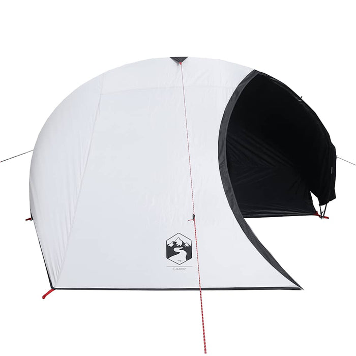 Camping Tent Dome 4-Person White Blackout Fabric Waterproof