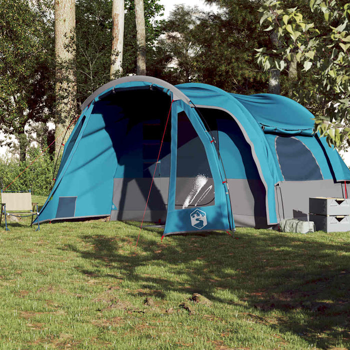 Family Tent 6-Person Blue Waterproof