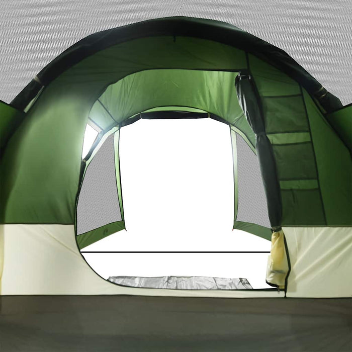 Camping Tent Tunnel 4-Person Green Waterproof