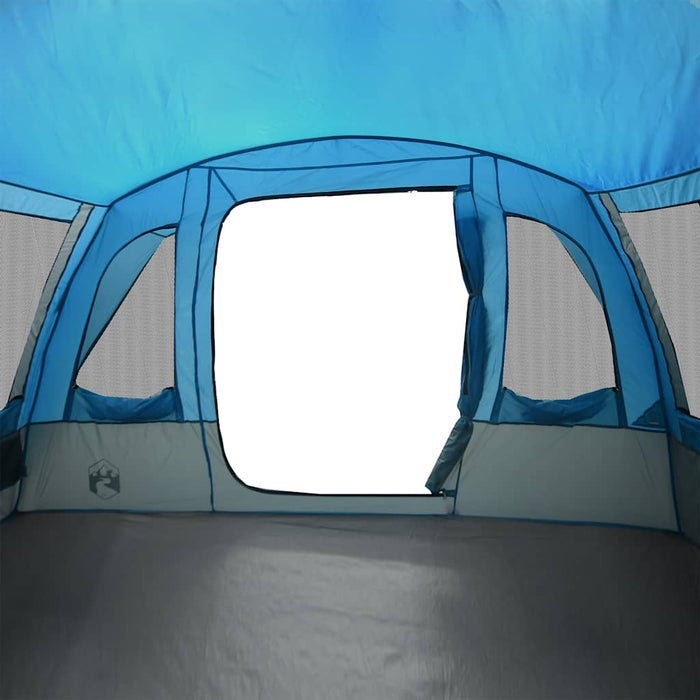 Family Tent Tunnel 8-Person Blue Waterproof