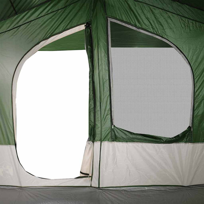 Camping Tent Cabin 5-Person Green Waterproof