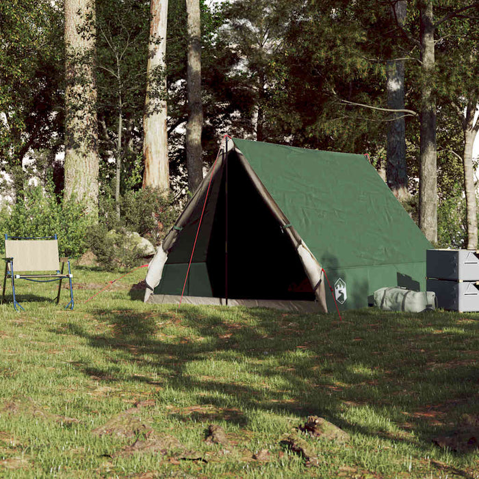 Палатка за къмпинг A-Frame 2-Person Зелена водоустойчива