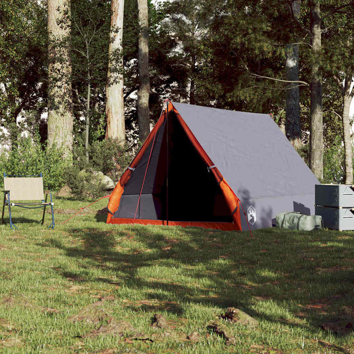 Camping Tent A-Frame 2-Person Grey Waterproof