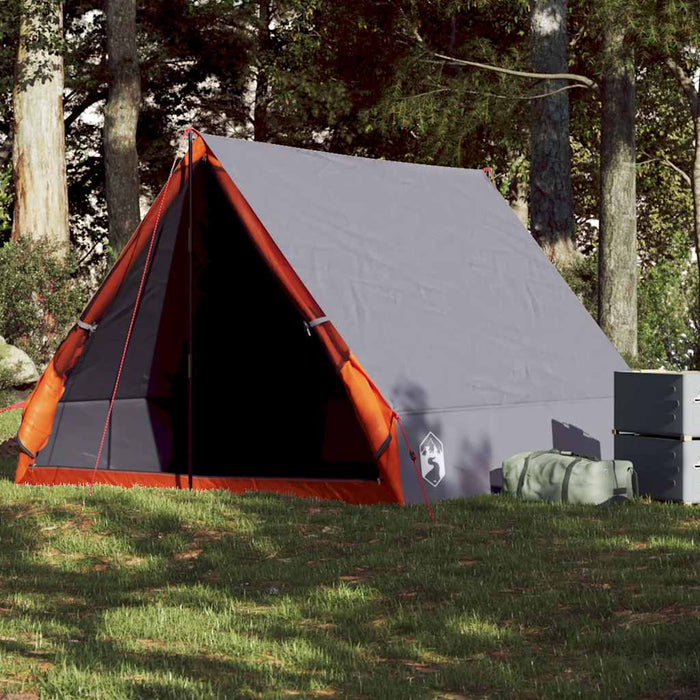 Camping Tent A-Frame 2-Person Grey Waterproof