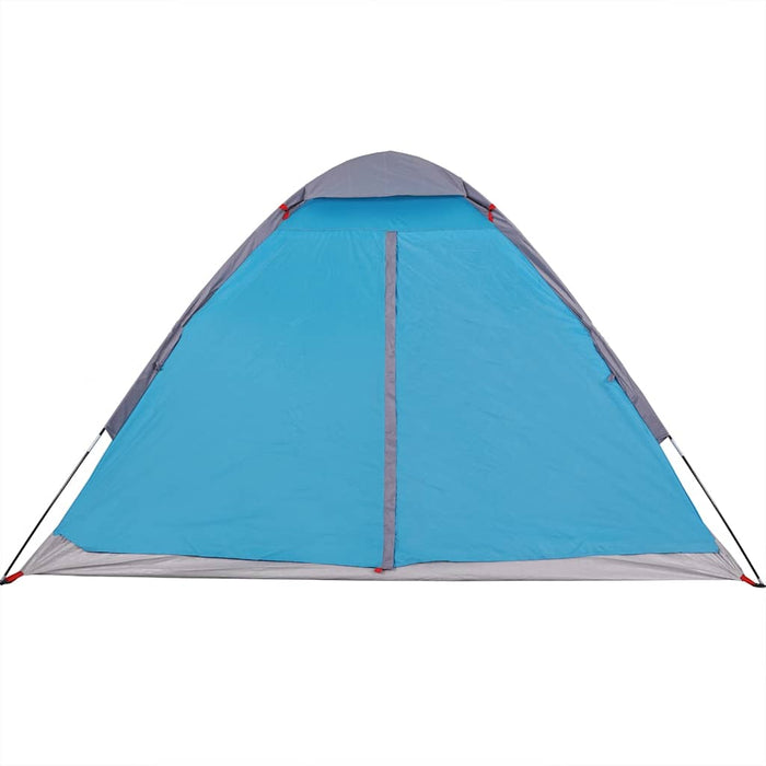 Camping Tent Dome 4-Person Blue Waterproof