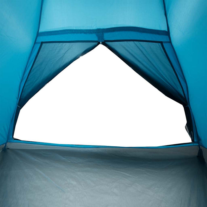 Camping Tent Dome 4-Person Blue Waterproof