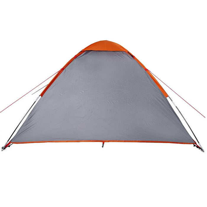 Camping Tent Dome 2-Person Grey and Orange Waterproof