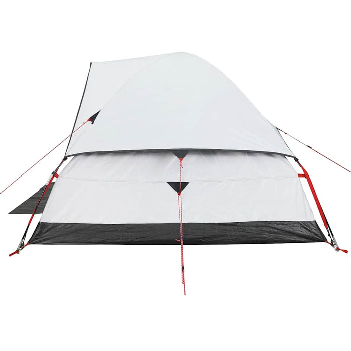 Camping Tent Dome 4-Person White Blackout Fabric Waterproof