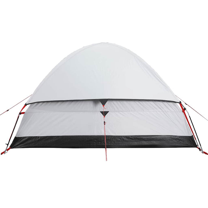 Camping Tent Dome 4-Person White Blackout Fabric Waterproof