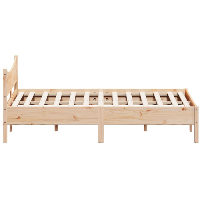 Bed Frame without Mattress 120x200 cm Solid Wood Pine