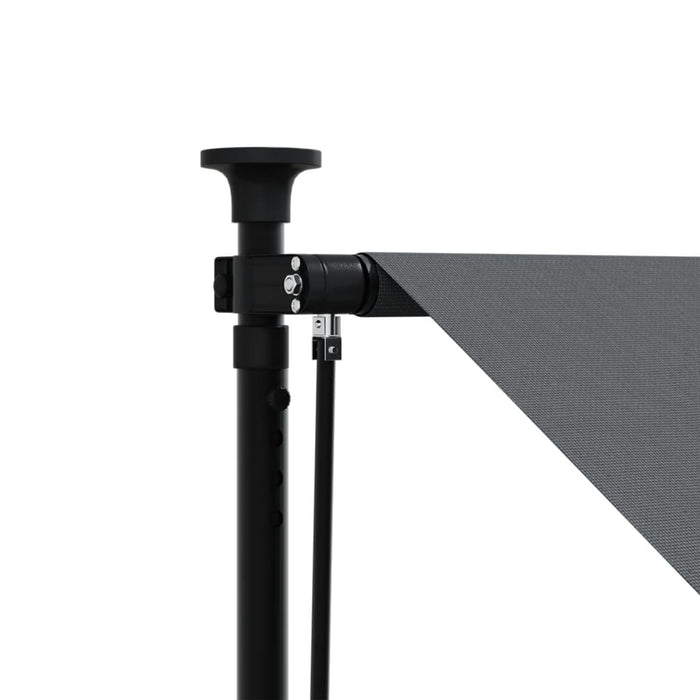 Retractable Awning Anthracite 200x150 cm Fabric and Steel