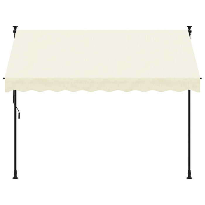 Retractable Awning Cream 250x150 cm Fabric and Steel