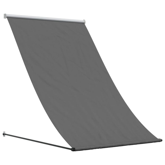 Retractable Awning Anthracite 150x150 cm Fabric and Steel