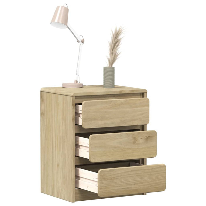 Bedside Cabinet SAUDA Oak 44x35x56 cm Solid Wood Pine