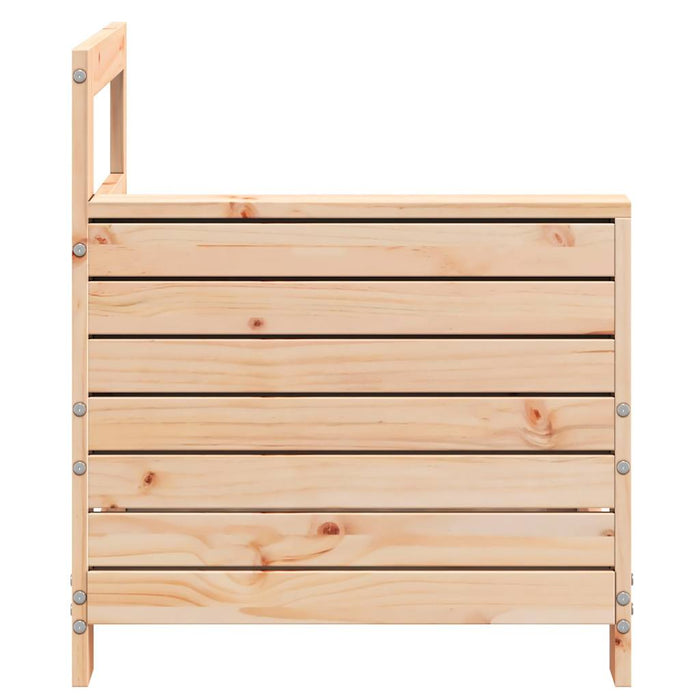 Garden Armrest Sofa 69x62x70.5 cm Solid Wood Pine