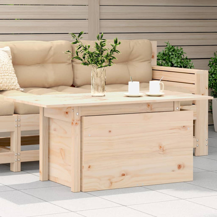 Garden Table 100x50x75 cm Solid Wood Pine