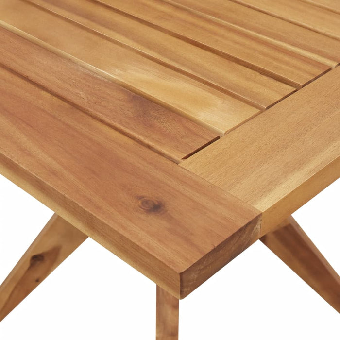 Garden Table Square 110x110x75 cm Solid Wood Acacia