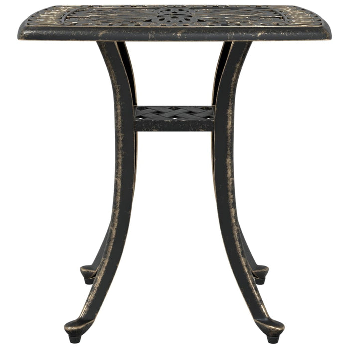 Garden Table Bronze 53x53x53 cm Cast Aluminium