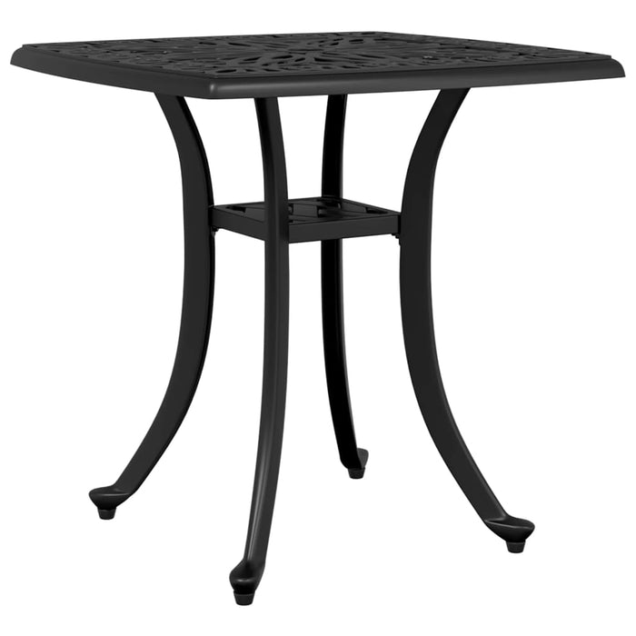 Garden Table Black 53x53x53 cm Cast Aluminium