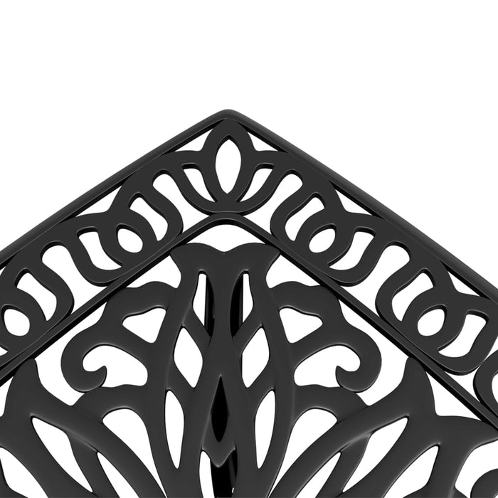 Garden Table Black 53x53x53 cm Cast Aluminium