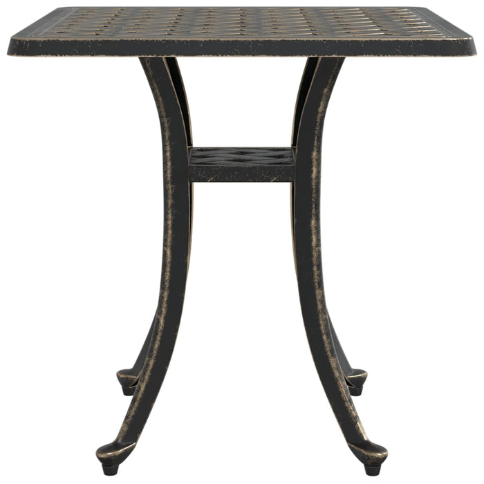 Garden Table Bronze 53x53x53 cm Cast Aluminium