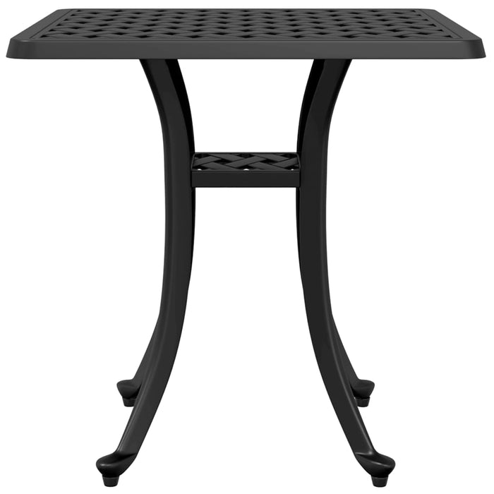 Garden Table Black 53x53x53 cm Cast Aluminium