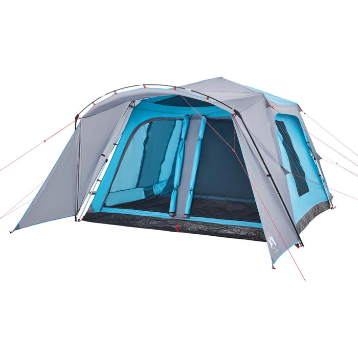 Family Tent with Porch 9-Person Blue Quick Release