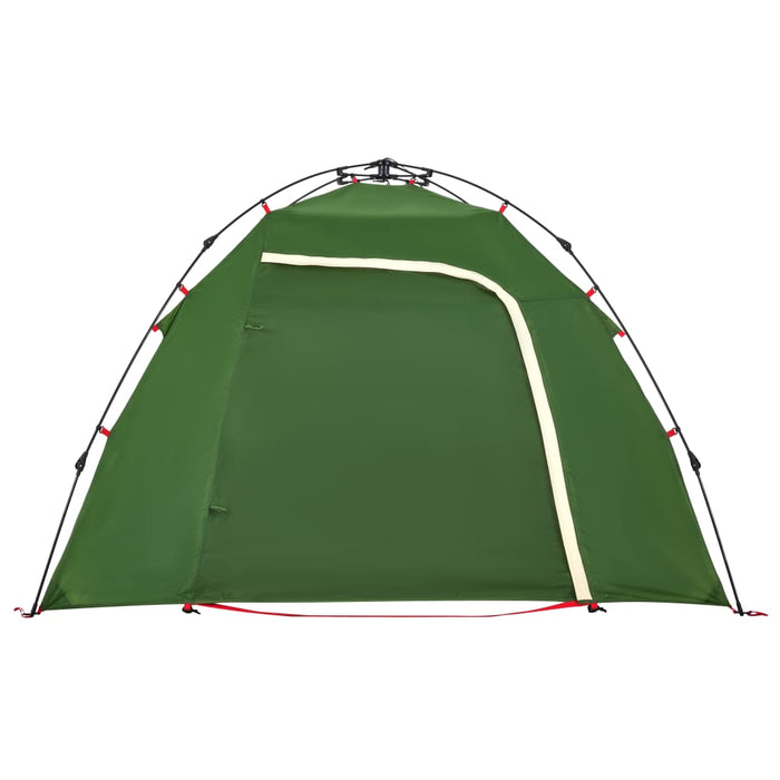 Cort de camping Dome pentru 3 persoane, cu eliberare rapidă, verde