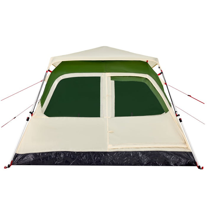 Cort de camping Dome pentru 4 persoane, cu eliberare rapidă, verde