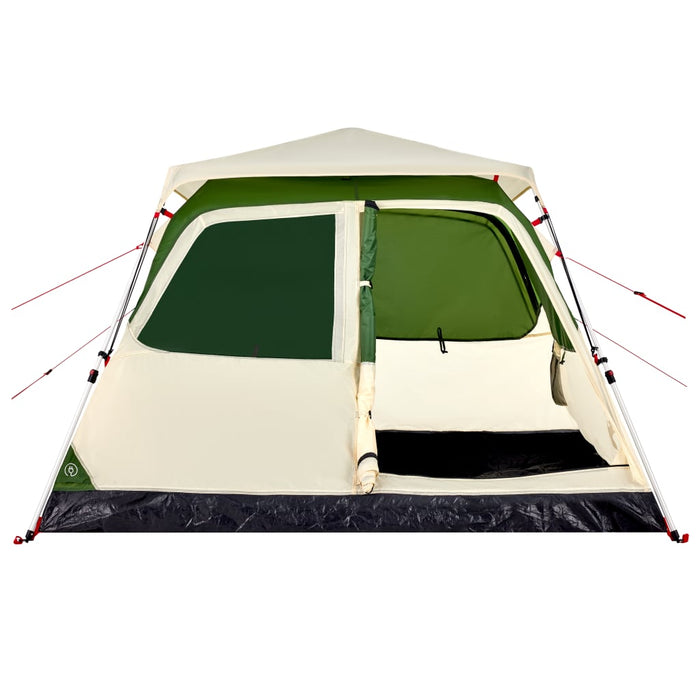 Cort de camping Dome pentru 4 persoane, cu eliberare rapidă, verde