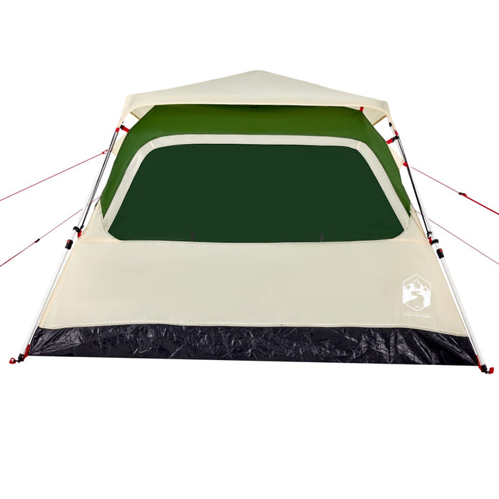 Cort de camping Dome pentru 4 persoane, cu eliberare rapidă, verde