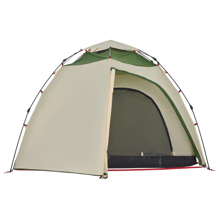 Cort de camping Dome pentru 4 persoane, cu eliberare rapidă, verde