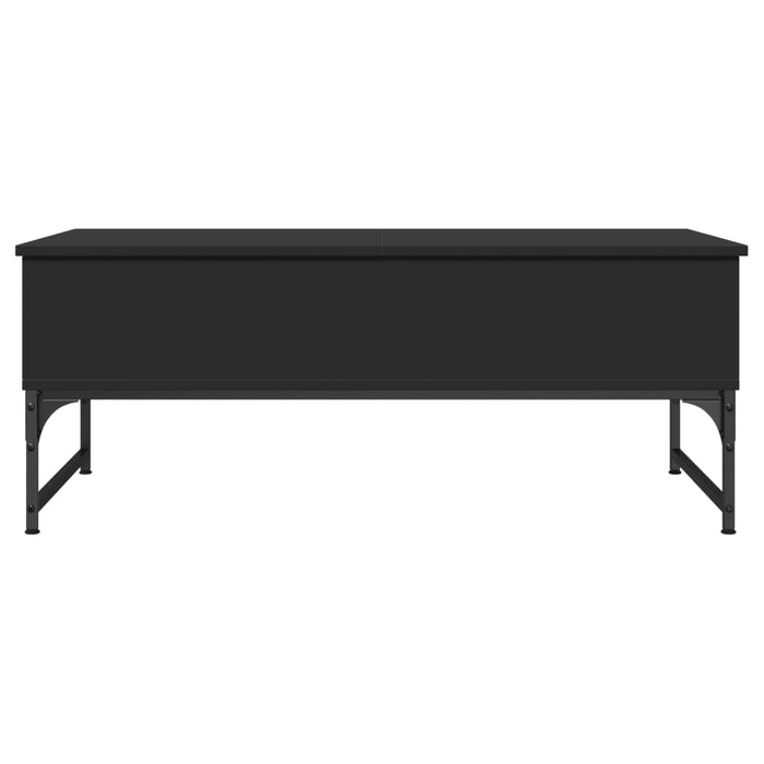 Coffee Table Black 100x50x40 cm Engineered Wood and Metal