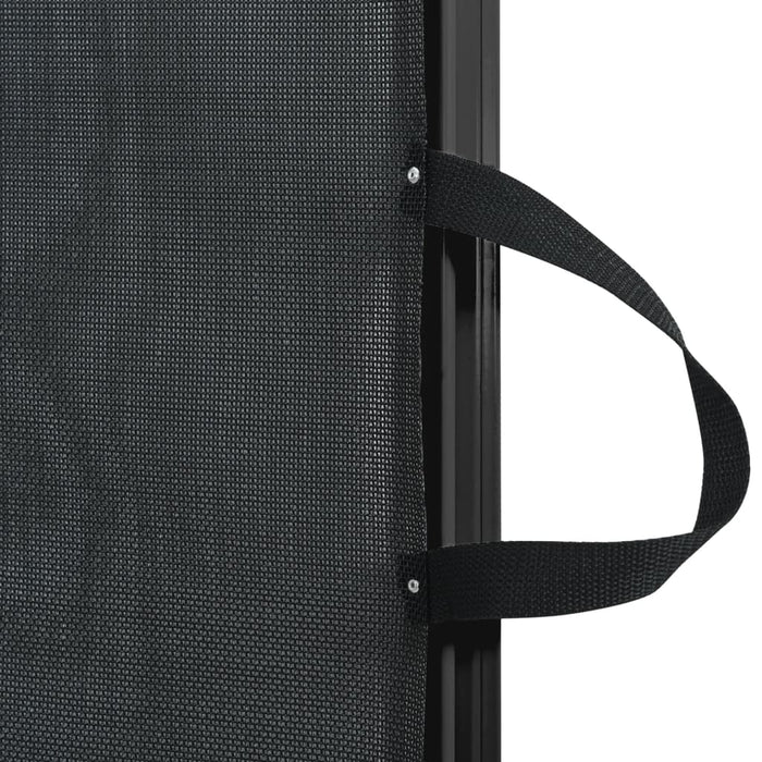 Poarta retractabila pentru animale de companie Neagra 117,5x125 cm