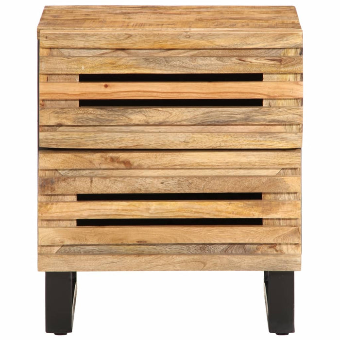 Bedside Cabinet 40x34x46 cm Solid Wood Rough Mango