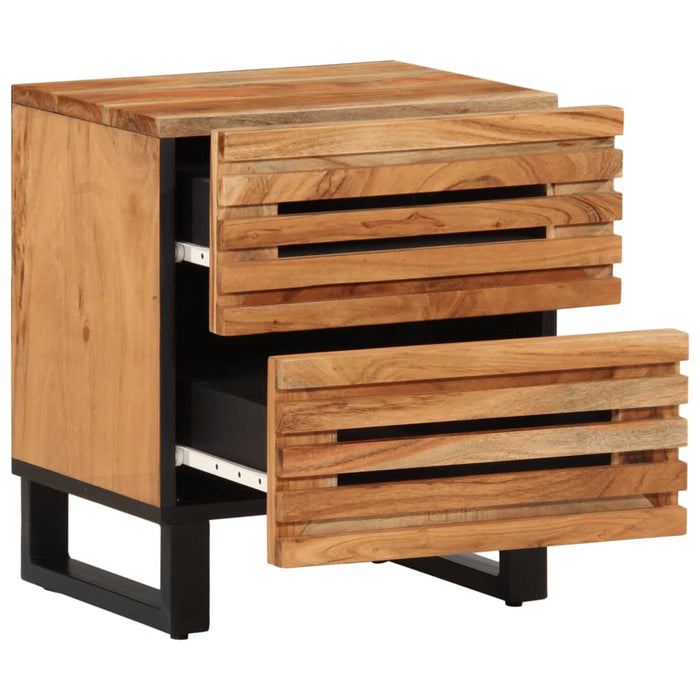 Bedside Cabinets 2 pcs 40x34x46 cm Solid Wood Acacia