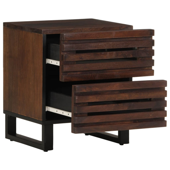 Bedside Cabinets 2 pcs 40x33x46 cm Solid Wood Mango