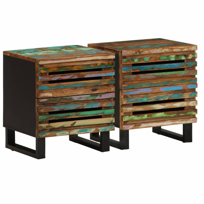 Bedside Cabinets 2 pcs 40x33x46 cm Solid Wood Reclaimed